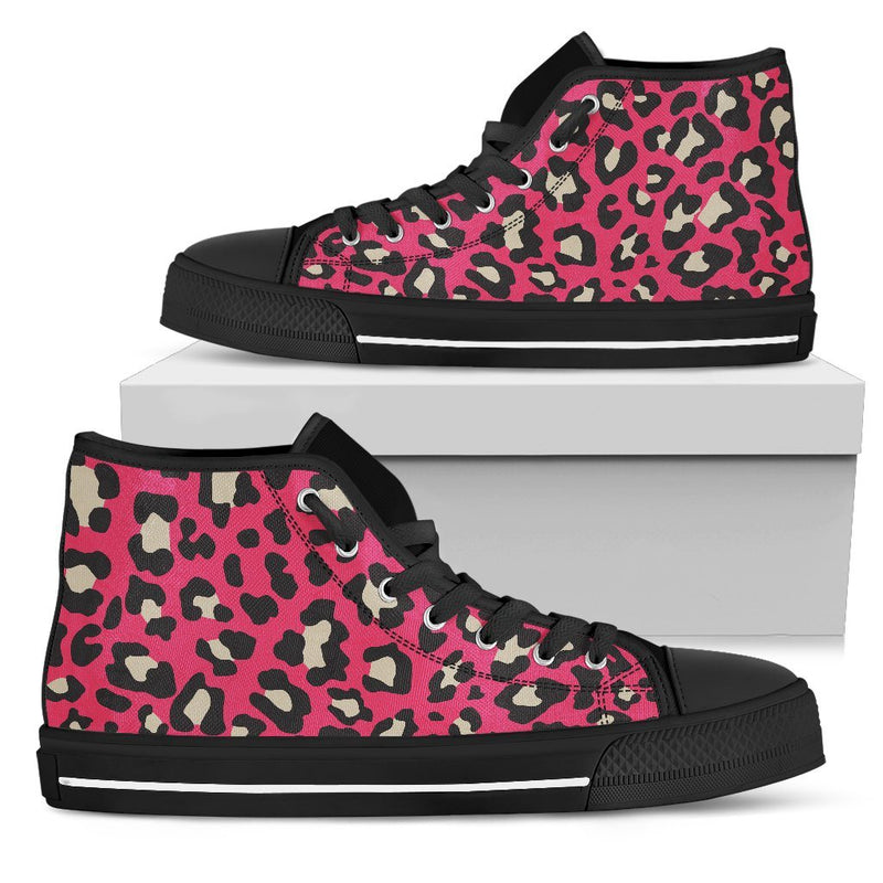 Wild Cat 'Deep Pink Leopard' Ladies High Tops