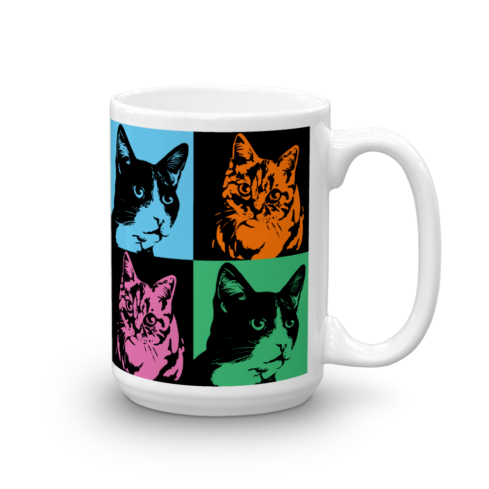 Pop Art Cat Mug