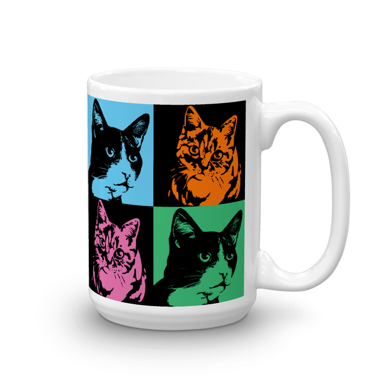 Pop Art Cat Mug