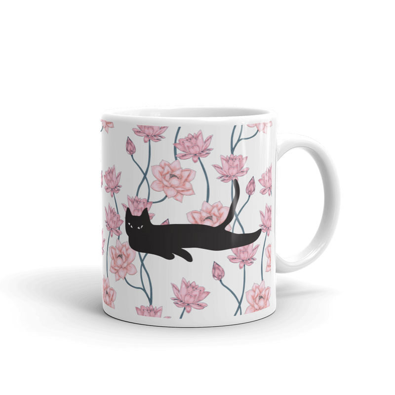 Cat Noir 'Pink Lily' Mug
