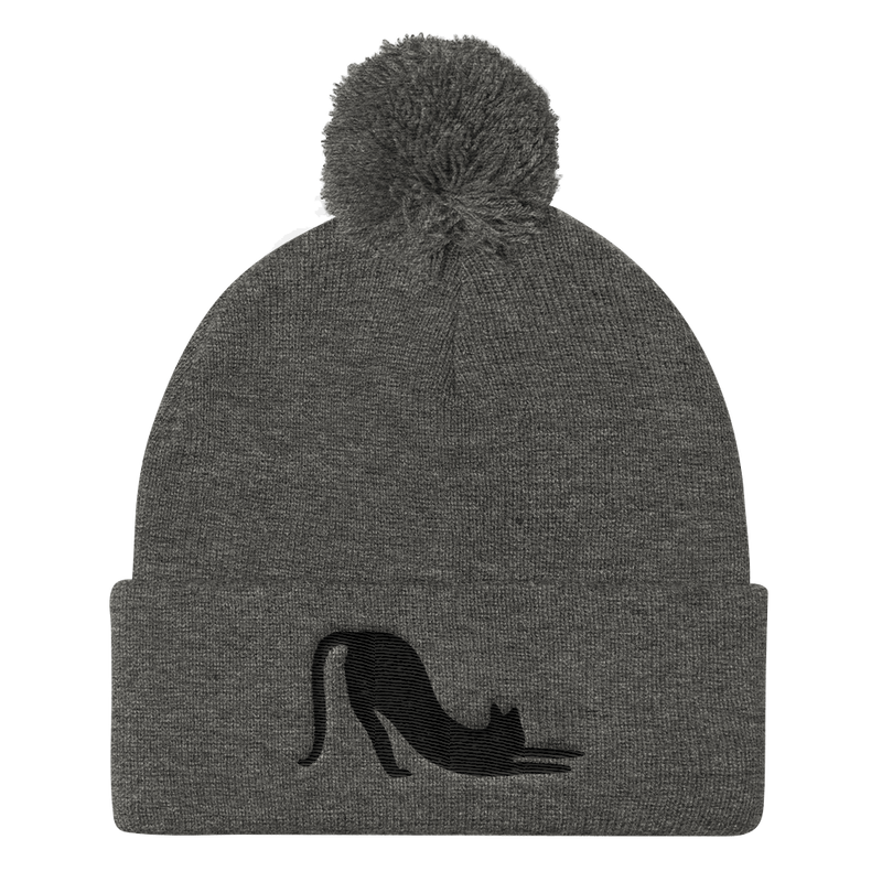 Yoga Cat 'Cat Stretch' Pom Pom Knit Hat
