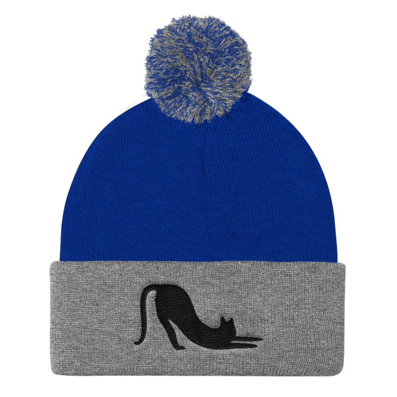 Yoga Cat 'Cat Stretch' Pom Pom Knit Hat