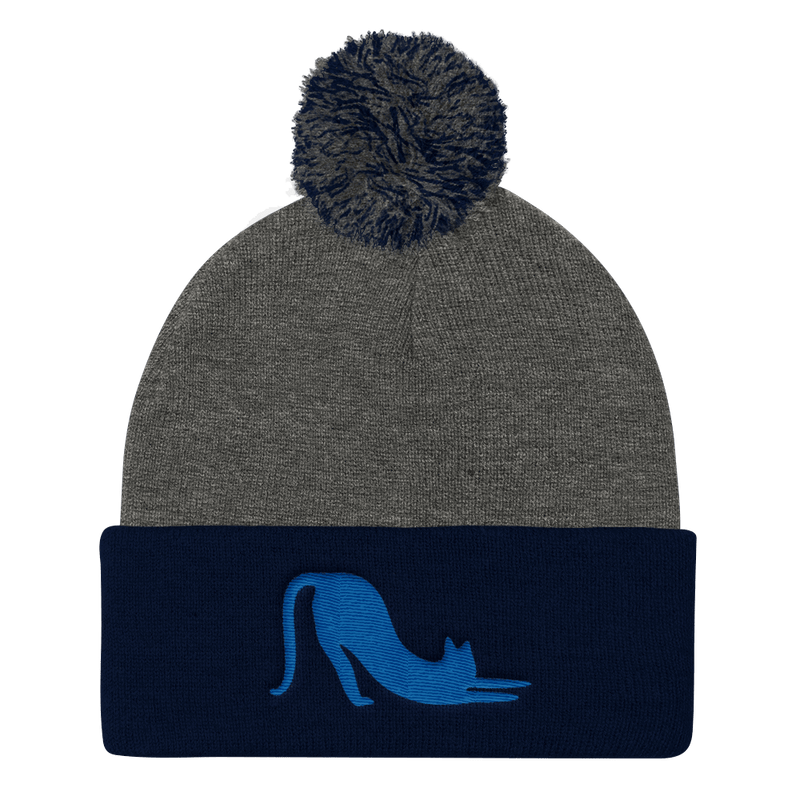 Yoga Cat 'Cat Stretch' Pom Pom Knit Hat