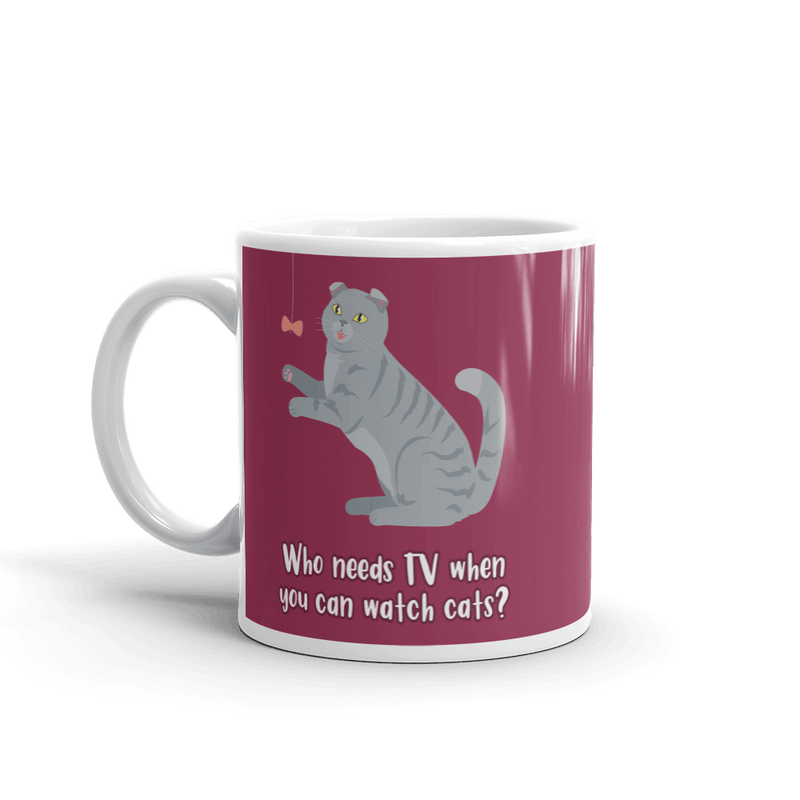 catitude cat bright glossy coffee mugs for cat lovers