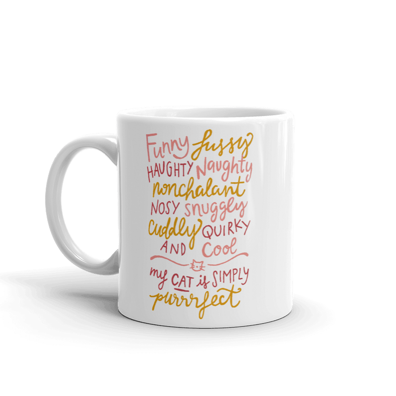 Wordy Cat Mug - Various Designs