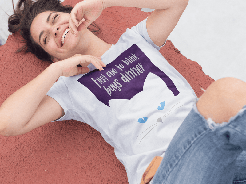 Catitude Cat 'Blink' Unisex Short Sleeve T-Shirt