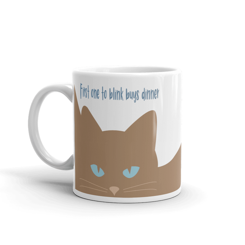 inscrutable cat coffee mug cat lover gift
