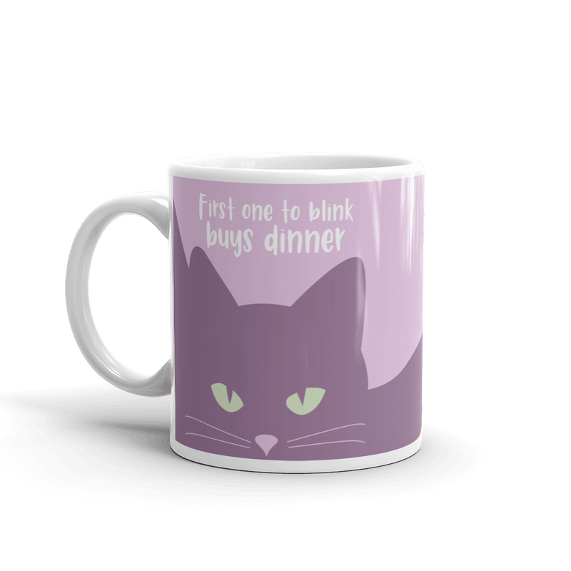 inscrutable cat coffee mug cat lover gift
