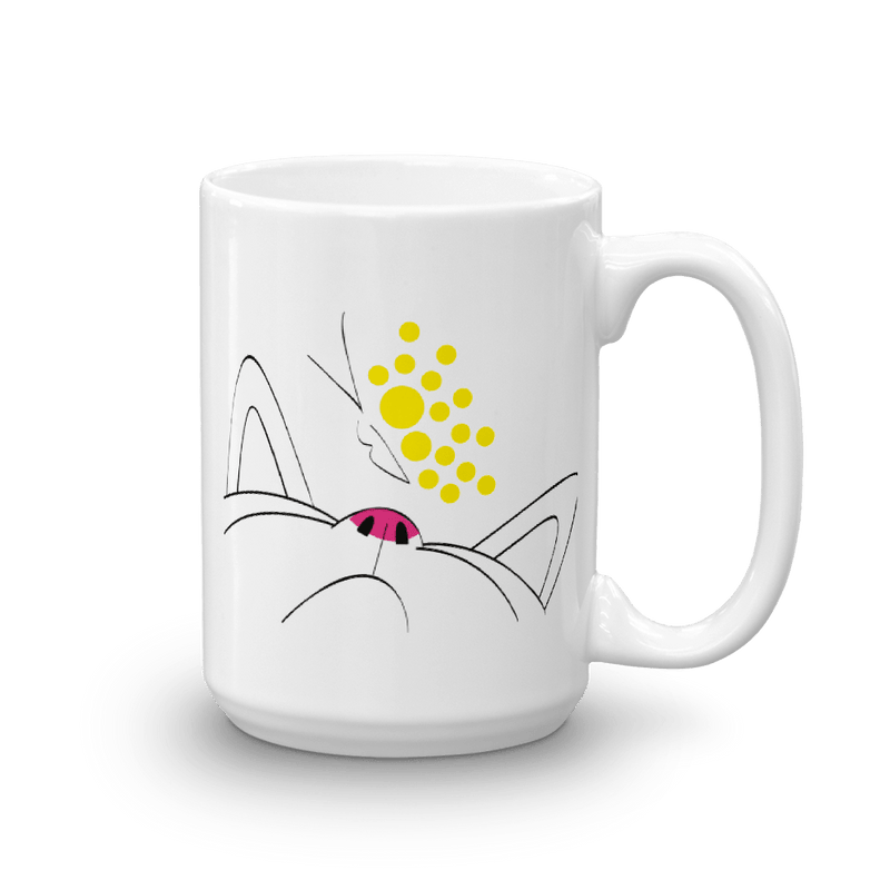 minimalist cat butterfly coffee mug gift for cat lovers