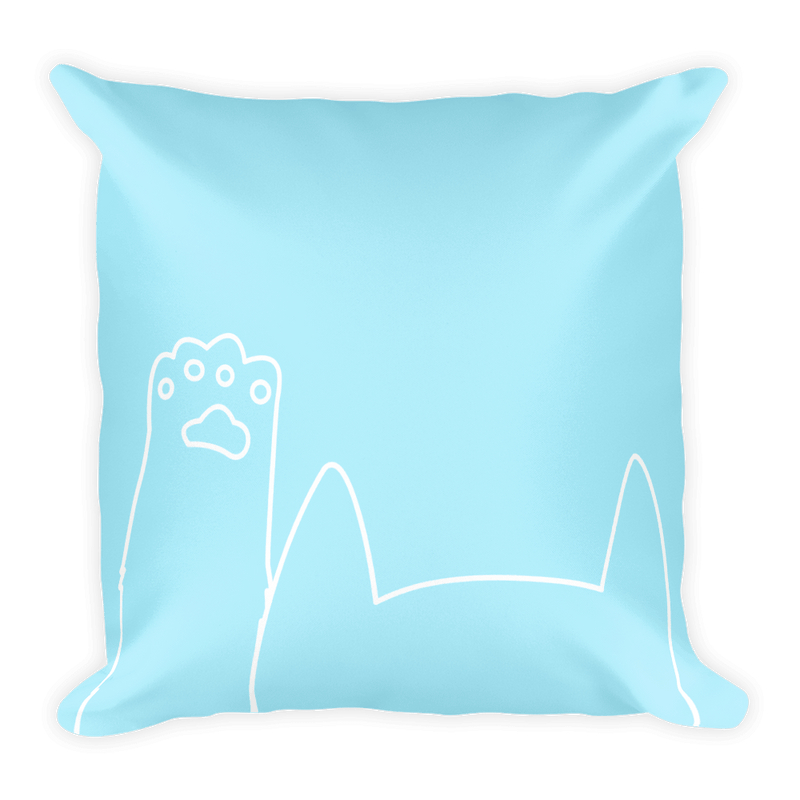 minimalist cat vibrant, soft and stylish square pillows.