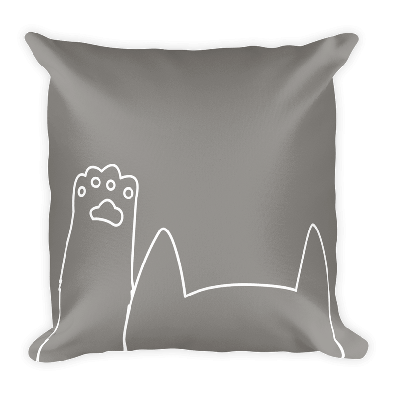 minimalist cat vibrant, soft and stylish square pillows.