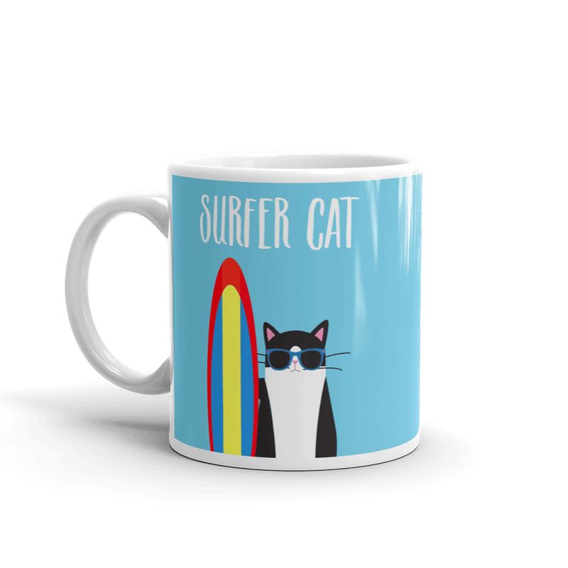 Cosmo Cat 'Surfer' Mug