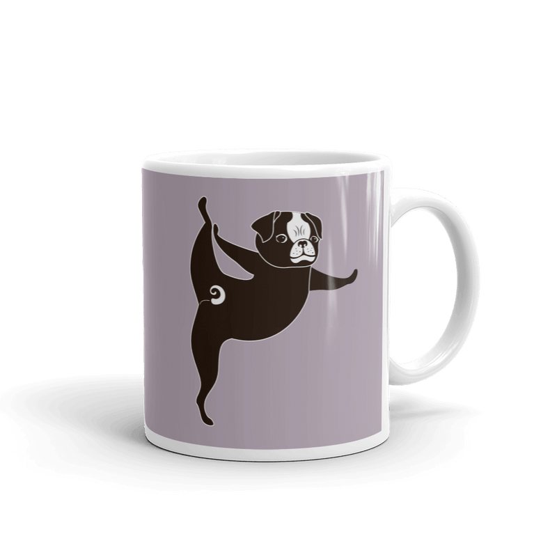 Yoga Pug 'Tippy Toes' Mug