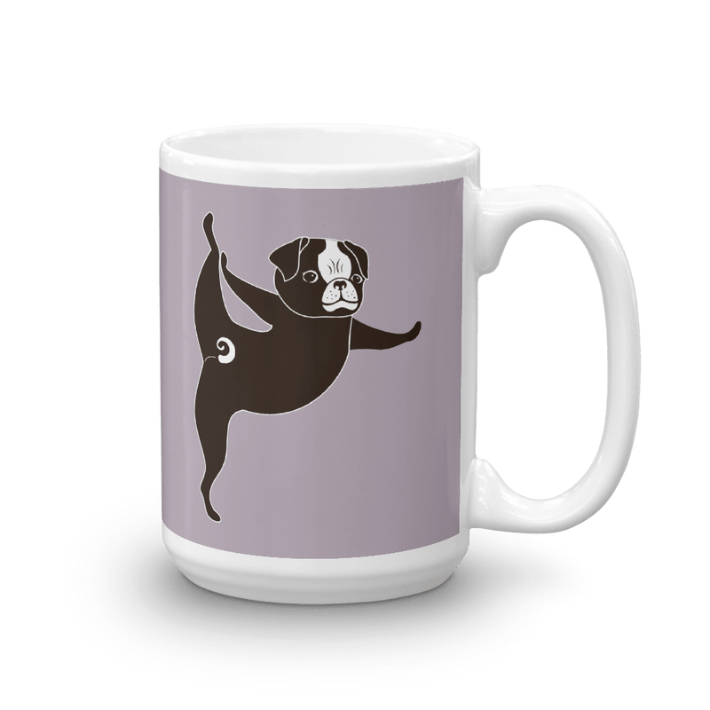Yoga Pug 'Tippy Toes' Mug