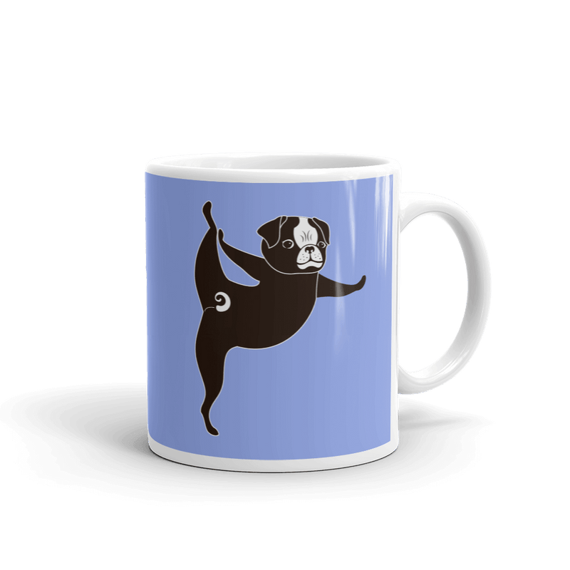 Yoga Pug 'Tippy Toes' Mug