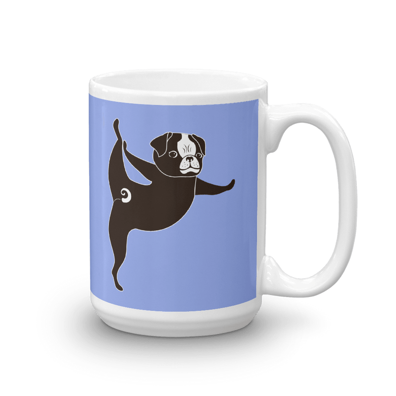 Yoga Pug 'Tippy Toes' Mug