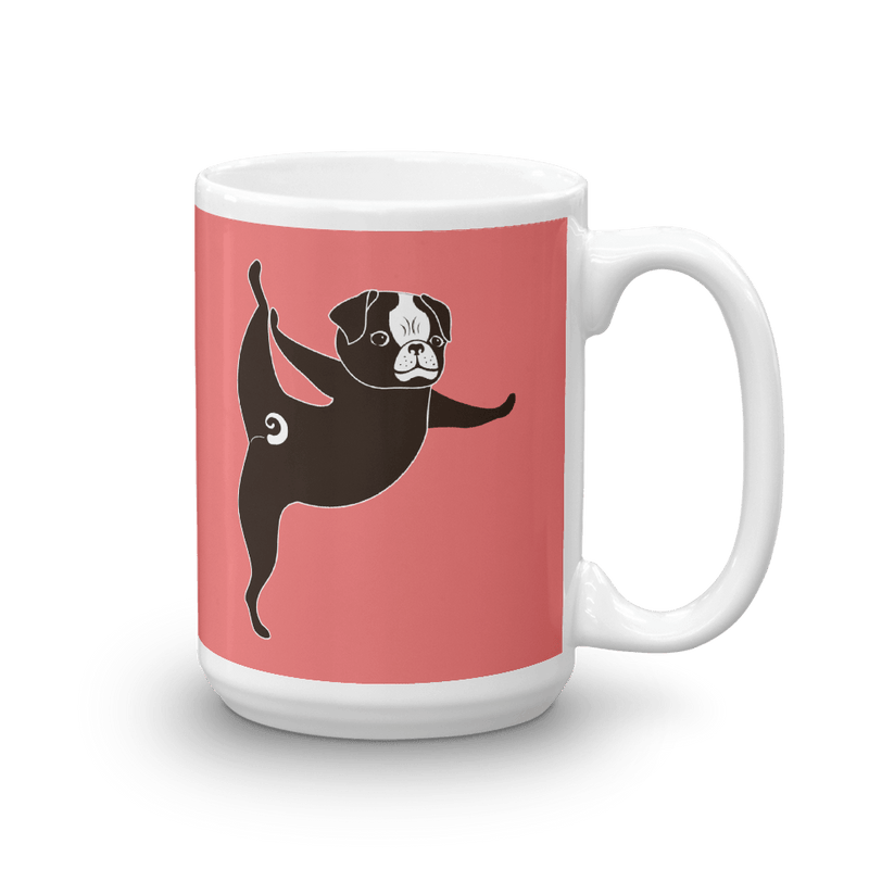Yoga Pug 'Tippy Toes' Mug