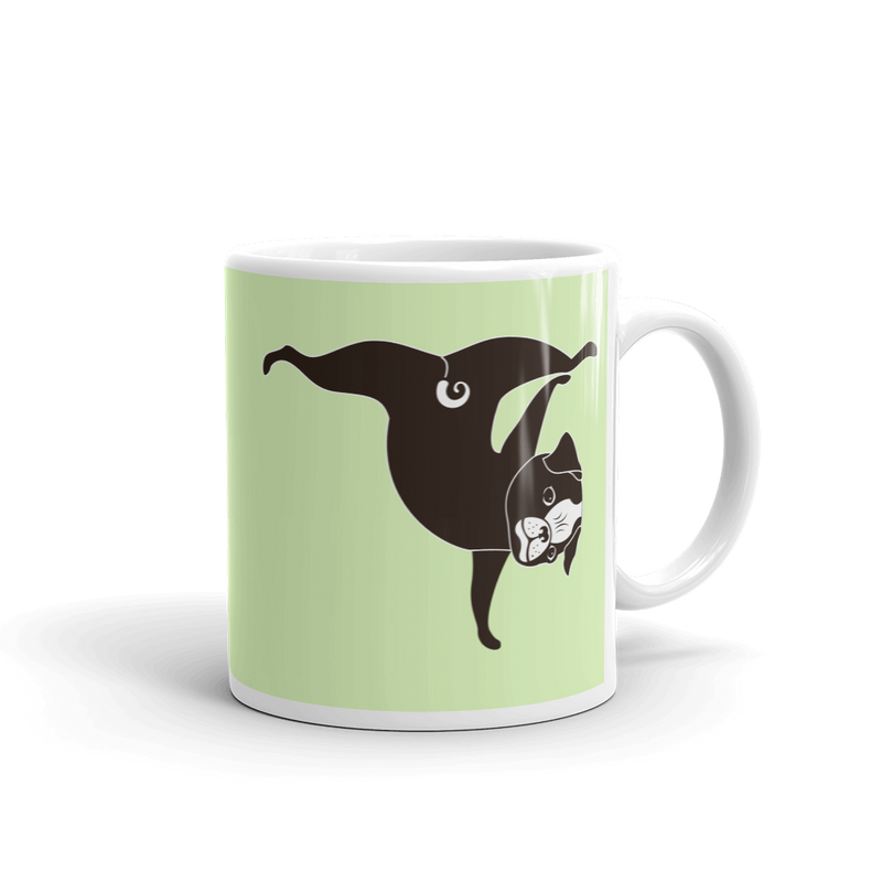 Yoga Pug 'Pawstand' Mug
