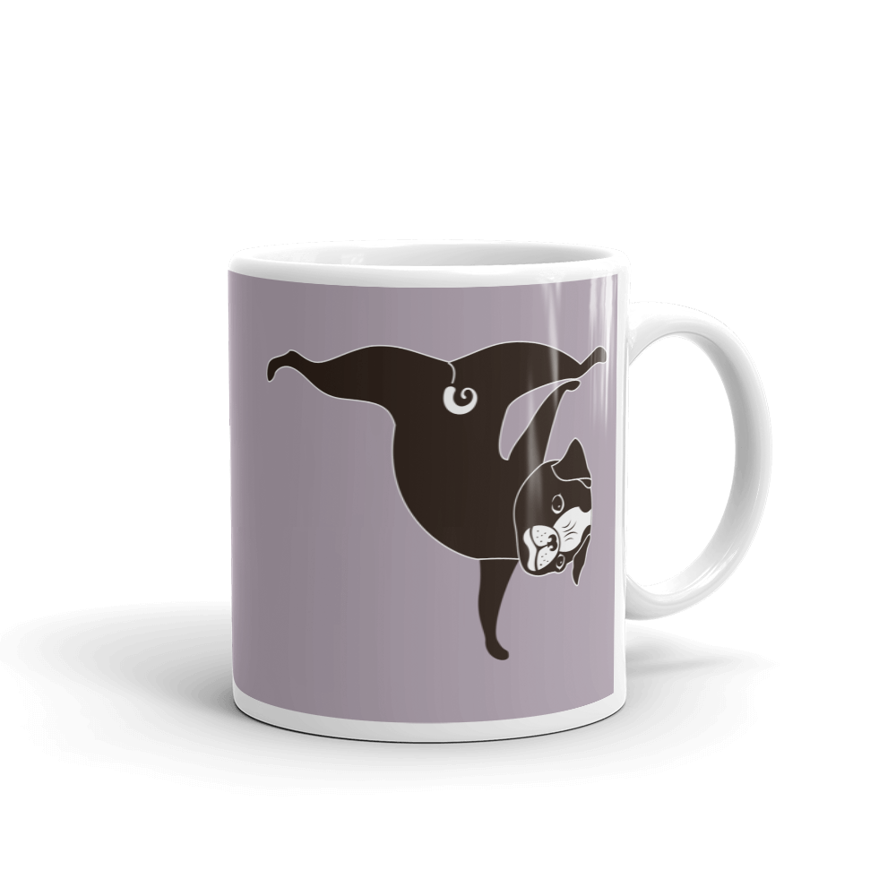 Yoga Pug 'Pawstand' Mug