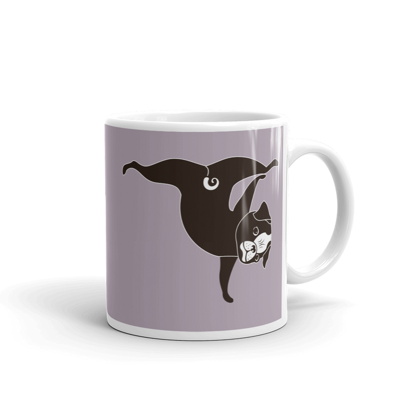 Yoga Pug 'Pawstand' Mug