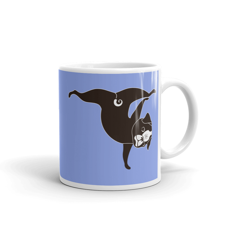 Yoga Pug 'Pawstand' Mug