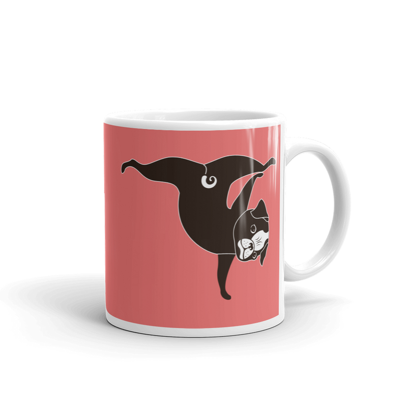 Yoga Pug 'Pawstand' Mug