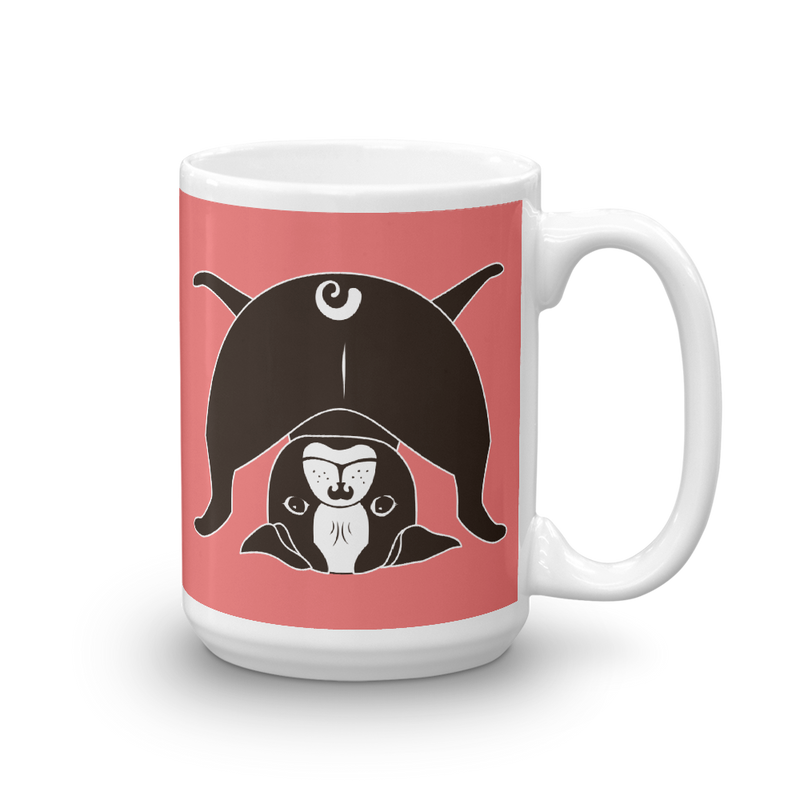 Yoga Pug 'I see you' Mug