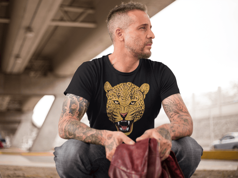Wild Cat 'Leopard Snarl' Unisex short sleeve t-shirt