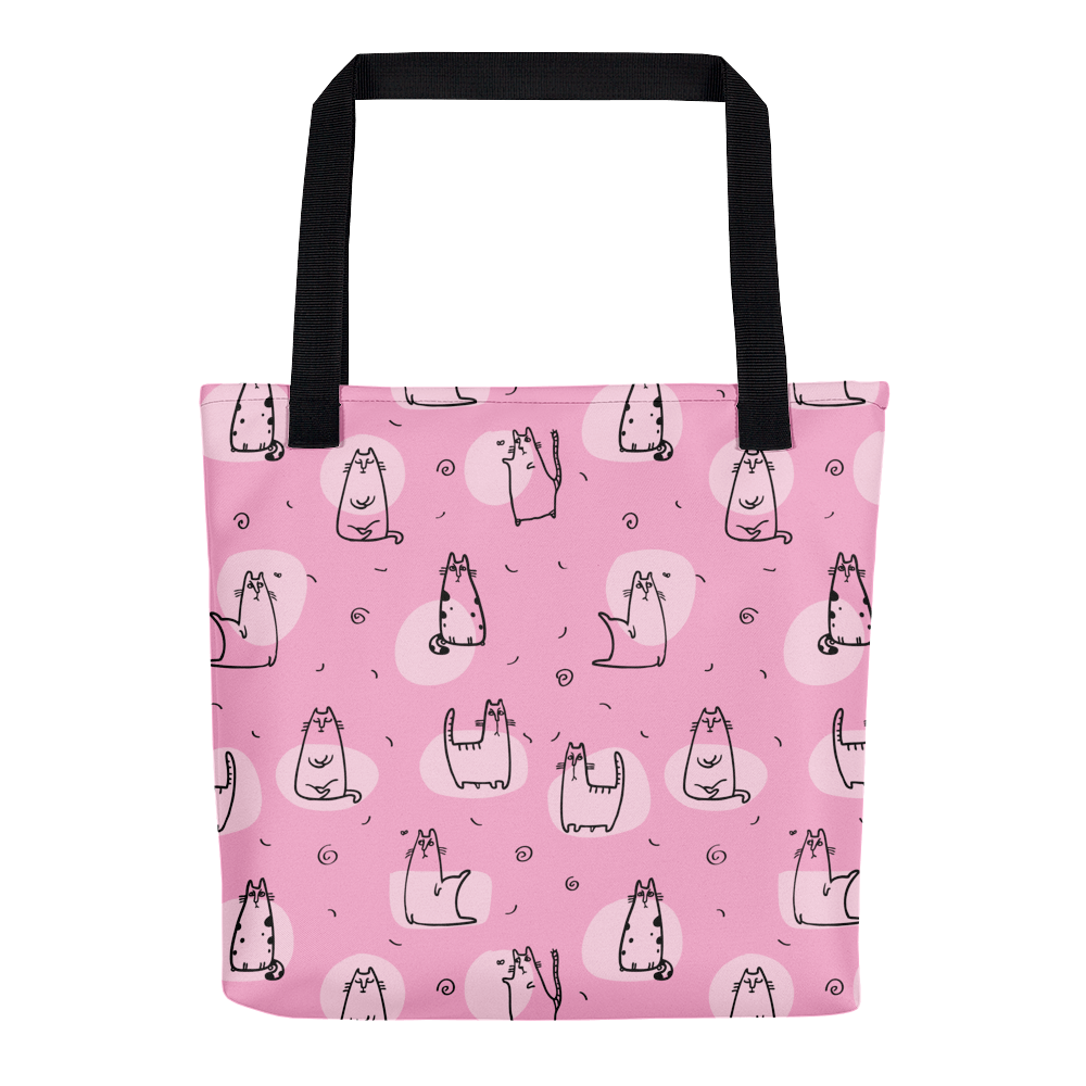 Pattern Cat 'Cool Cat Pink' Tote bag