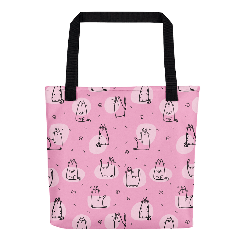 Pattern Cat 'Cool Cat Pink' Tote bag