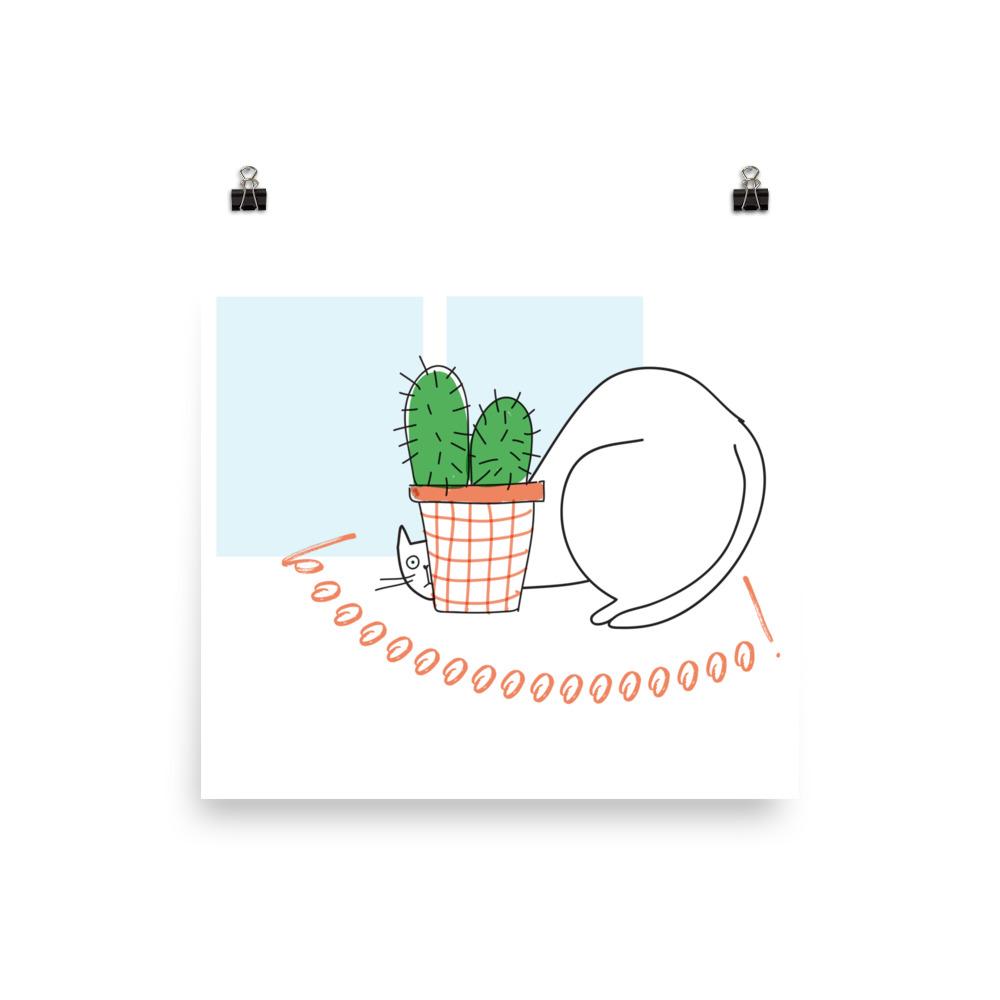 Rascal Cat 'Boo' Unframed Matt Poster