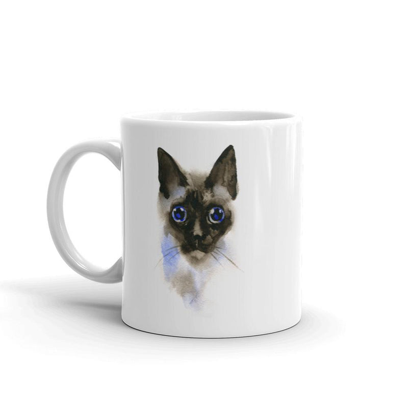 Color-Me Cat 'Siamese Watercolor' Mug