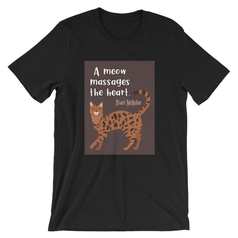 Catitude Cat 'Massage' Unisex Short Sleeve T-Shirt