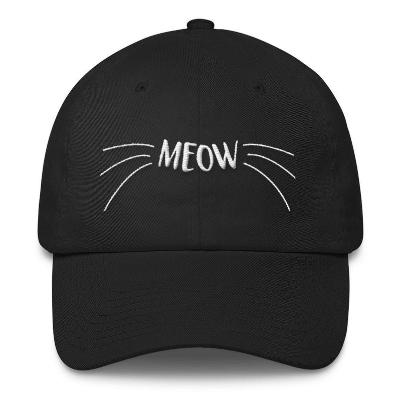 Wordy Cat 'Meow' Unstructured Cotton Cap