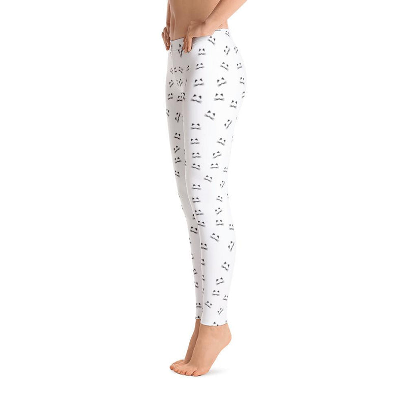 pattern cat kitty ears leggings for cat lovers