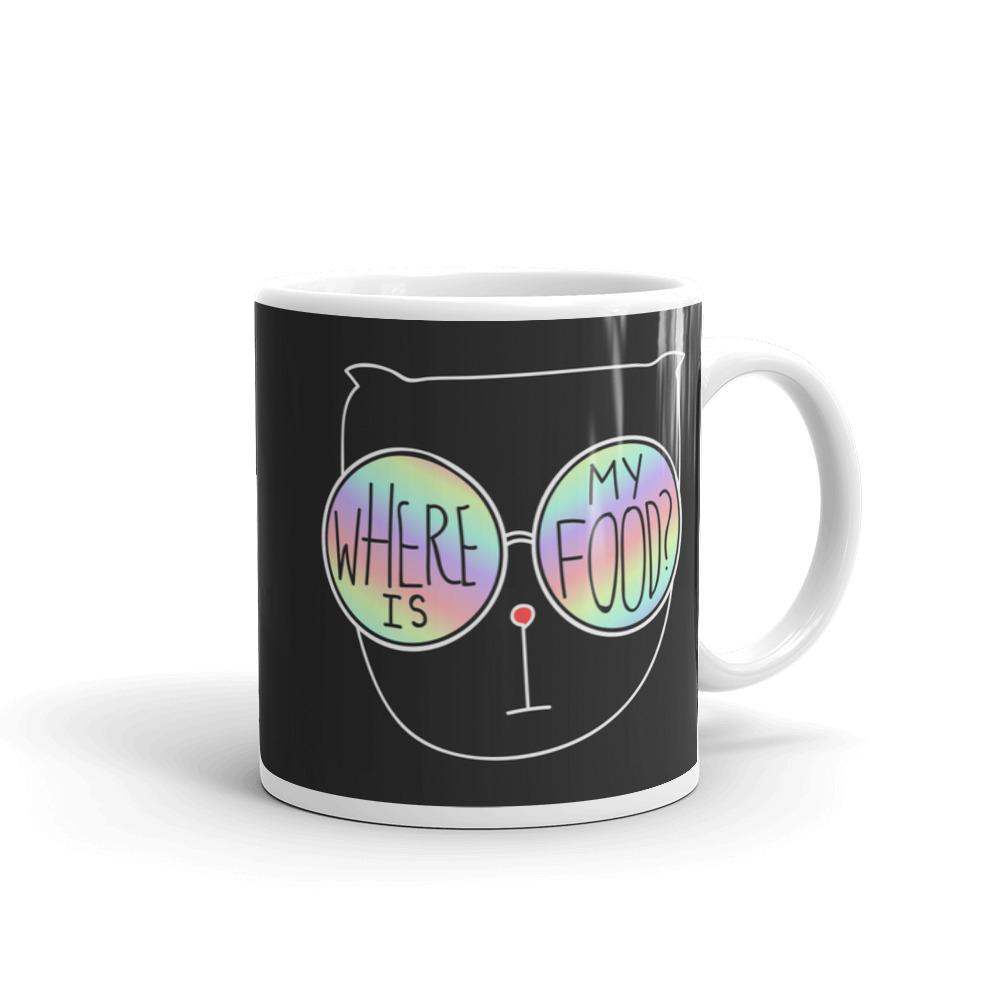 Summer Cat 'Feed Me' Mug