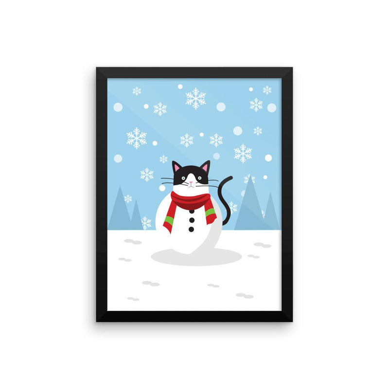 Cosmo Cat 'Winter Wonderland' Framed Matt Poster
