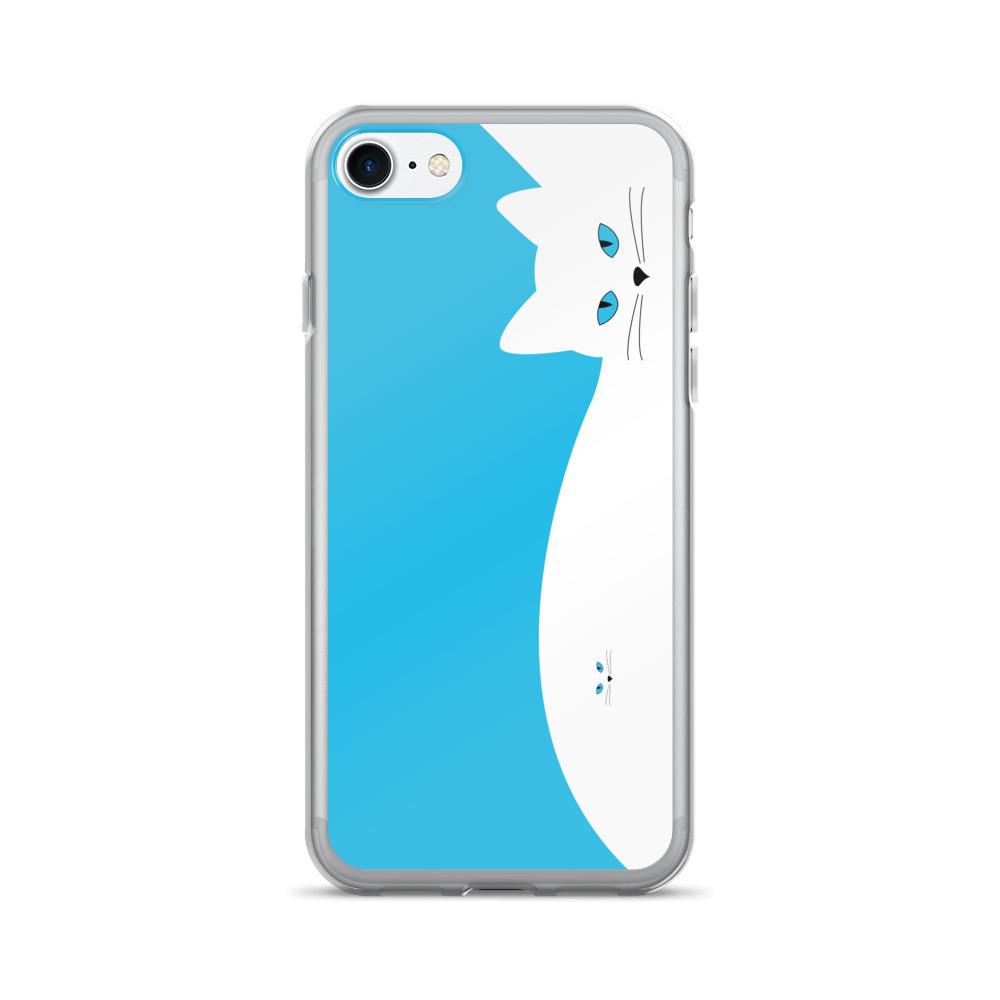 Inscrutable Cat Juicy Fruity Blue iPhone 7 Case