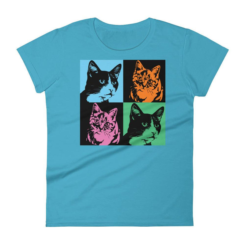 Pop Art Cat Women's Short Sleeve T-shirt