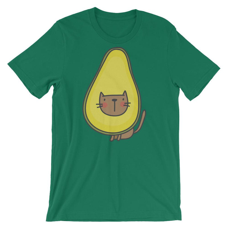 Summer Cat Avocado' Unisex Short Sleeve T-Shirt