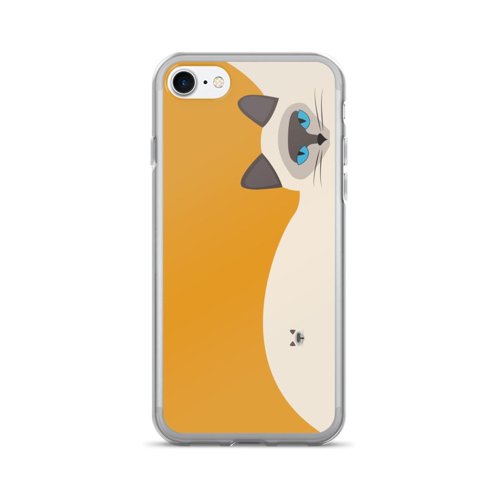 Inscrutable Cat 'Siamese Cat Gold' iPhone 7 Case