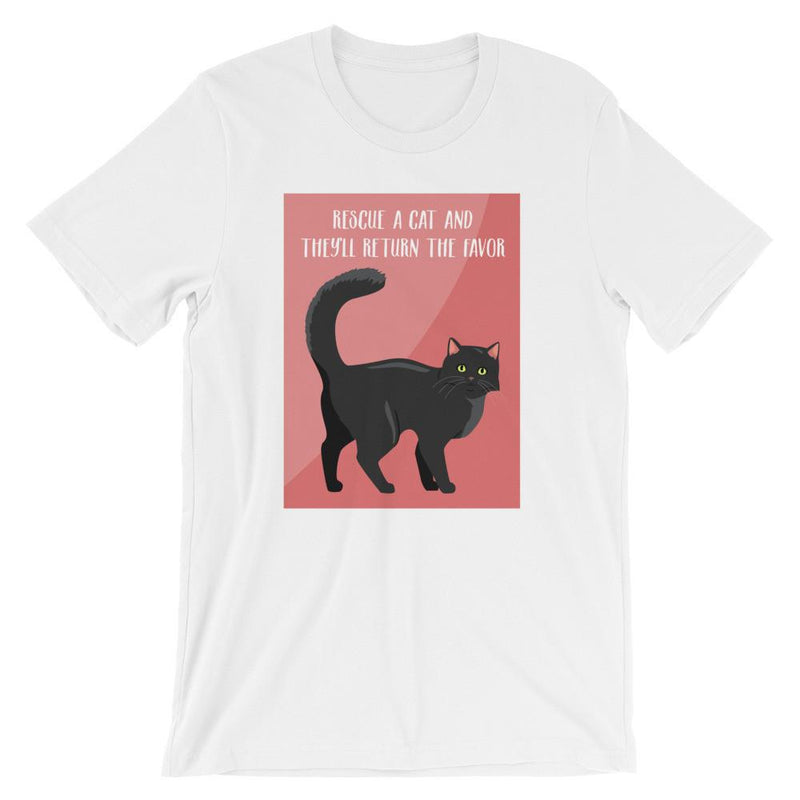Catitude Cat 'Rescue' Unisex Short Sleeve T-Shirt