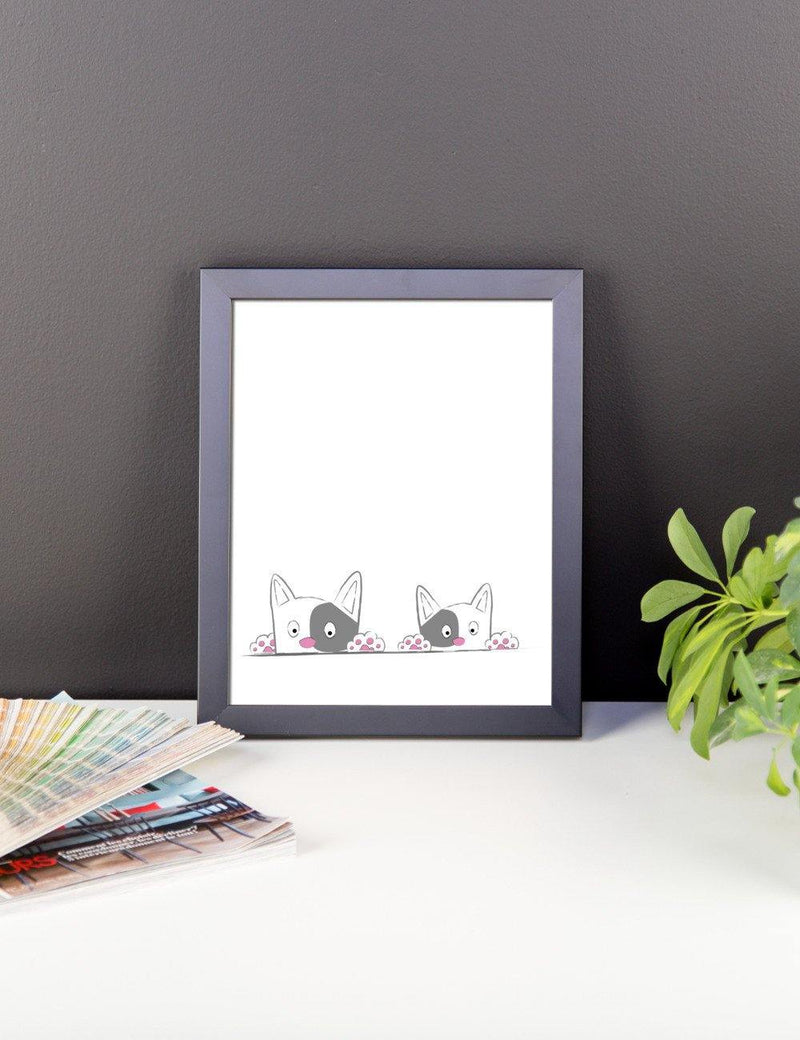 Rascal Cat 'Pink Paws' Framed Matt Poster