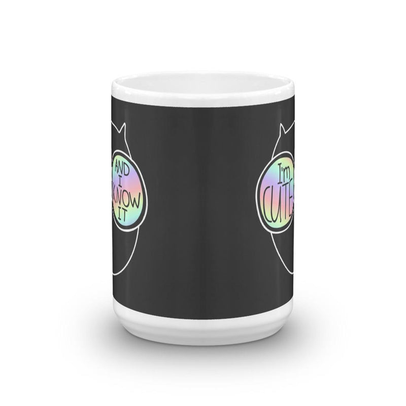Summer Cat 'I'm Cute' Mug