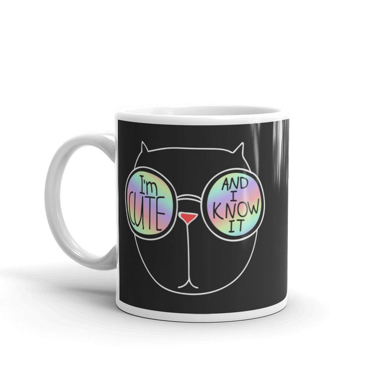 Summer Cat 'I'm Cute' Mug