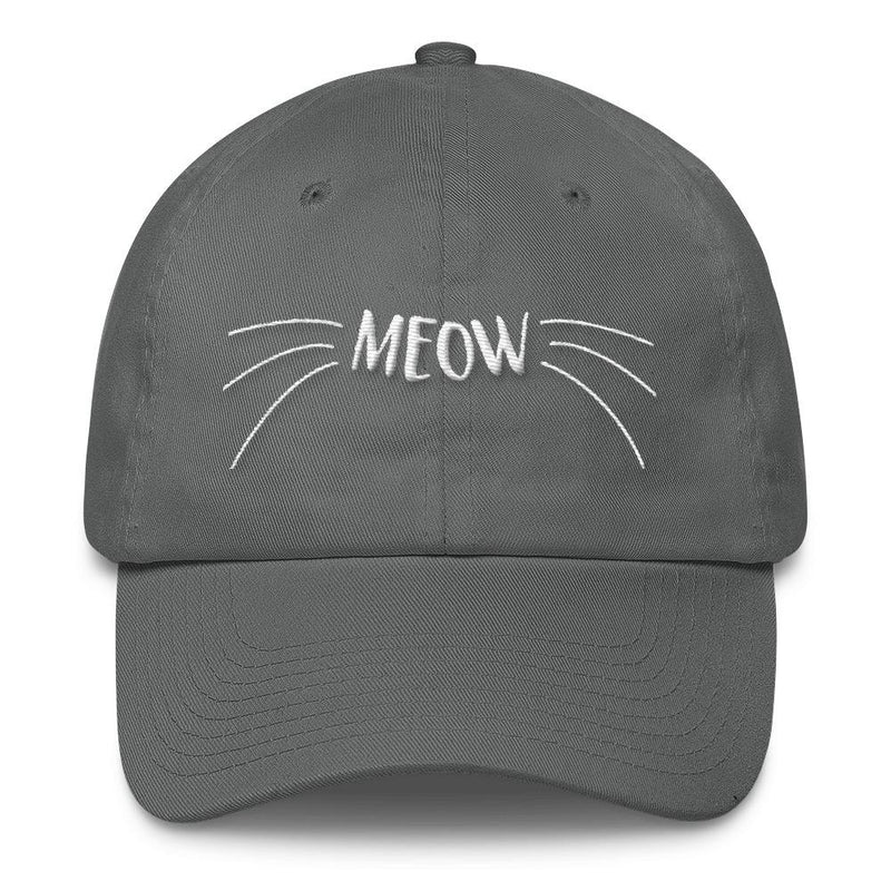 Wordy Cat 'Meow' Unstructured Cotton Cap