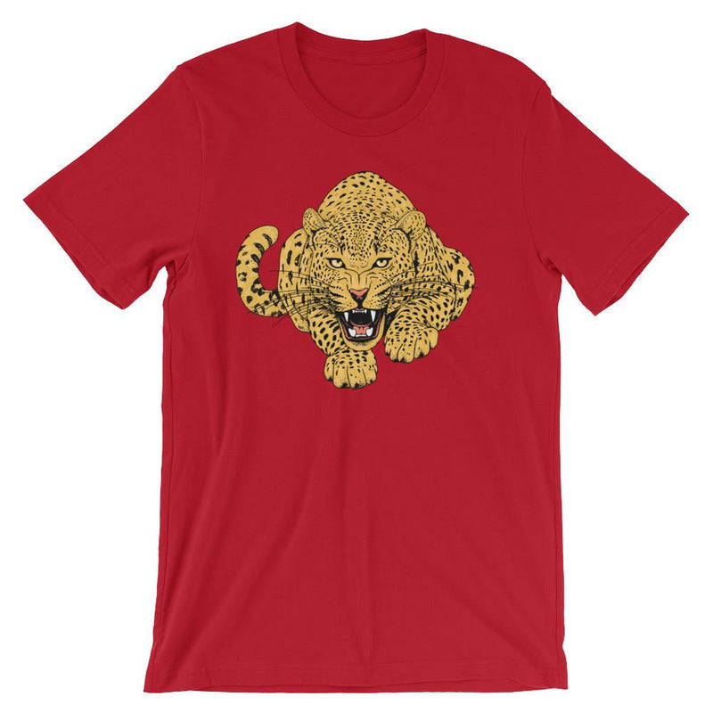 Wild Cat "Leopard Crouch' Unisex Short Sleeve T-Shirt