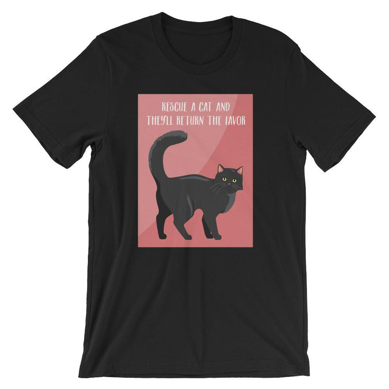 Catitude Cat 'Rescue' Unisex Short Sleeve T-Shirt