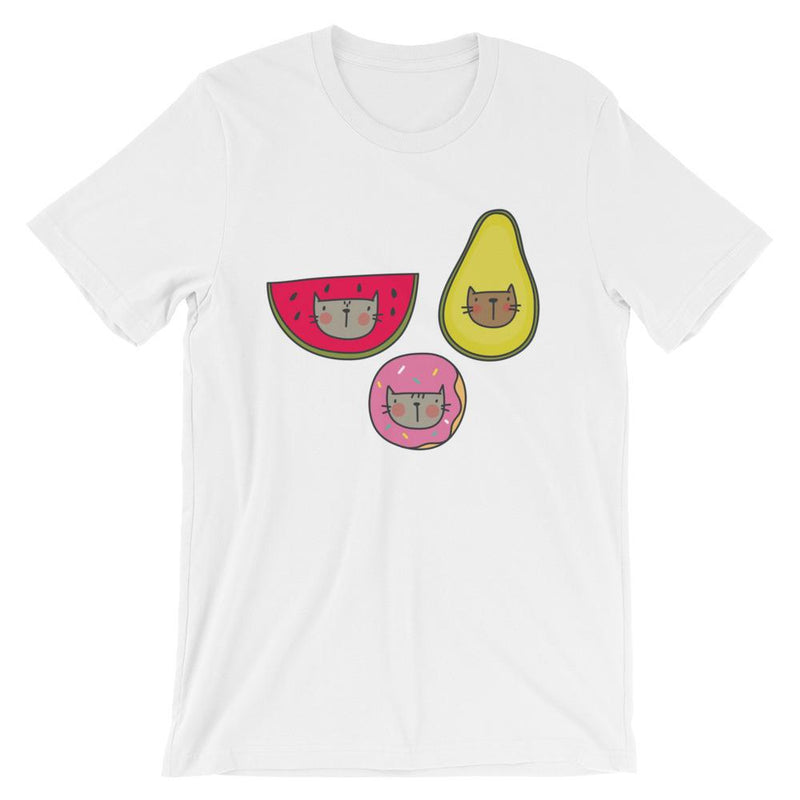 Summer Cat 'Fruit Medley" Unisex Short Sleeve t-Shirt