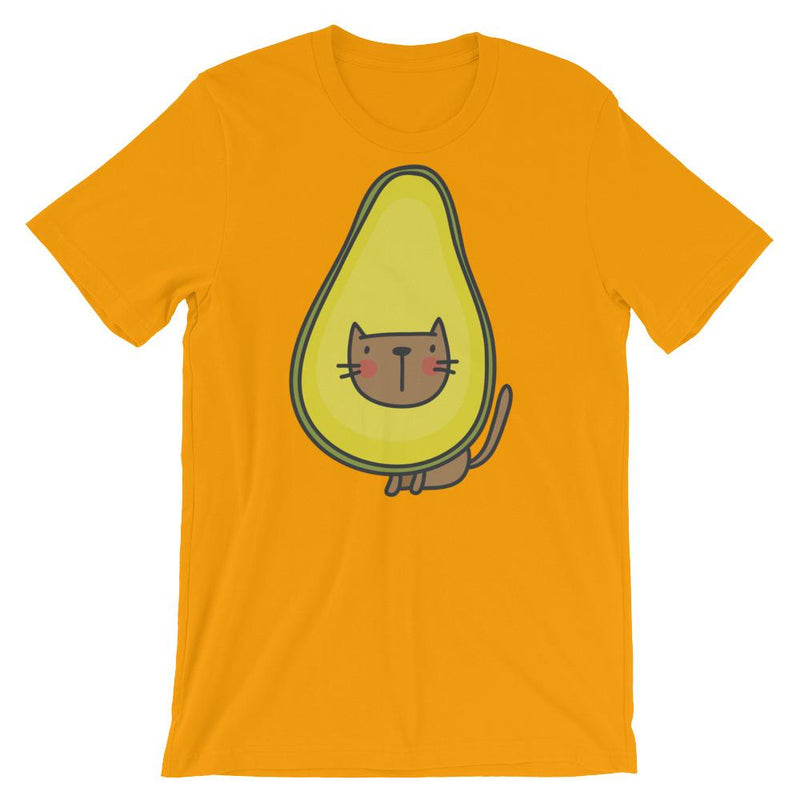 Summer Cat Avocado' Unisex Short Sleeve T-Shirt